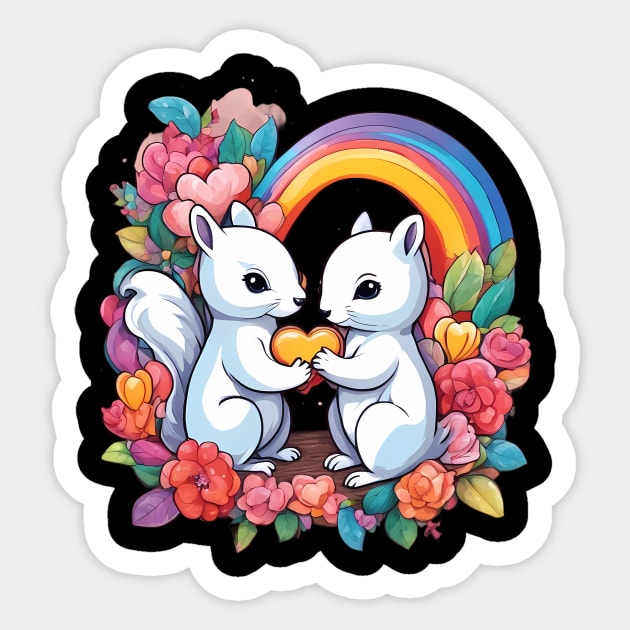 Soulmate Squirrel Sticker by animegirlnft